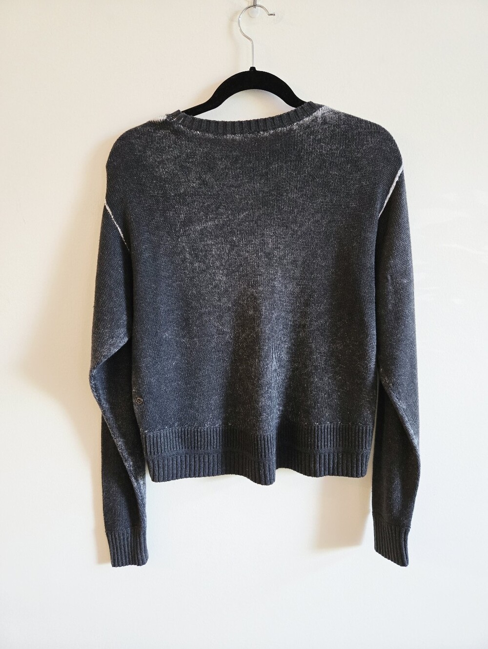 LULULEMON I S/M Hazy Days Sweater with Cashmere I distressed grey - Picture 3 of 8